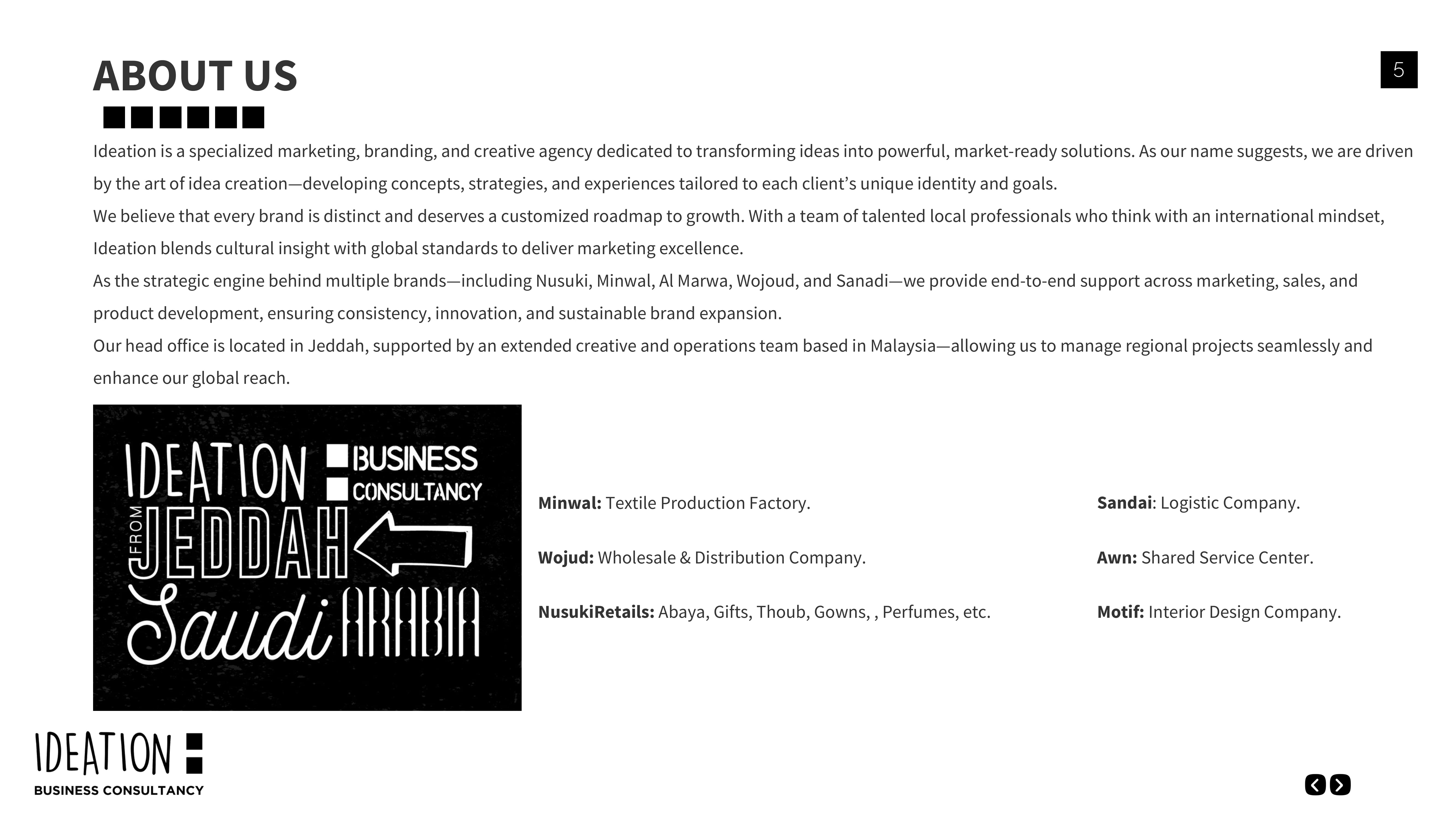 Company Profile Page 1